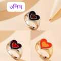 3pcs Fashion Jewelry Drip Oil Color Heart Ring Open Finger Rings for Women Girl Gift Preferble - Low Hassle and Maintanance.