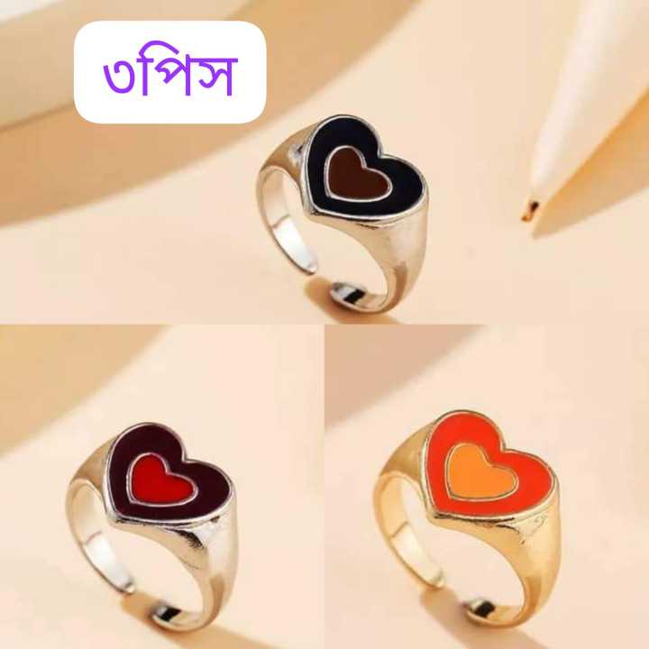 3pcs%20Fashion%20Jewelry%20Drip%20Oil%20Color%20Heart%20Ring%20Open%20Finger%20Rings%20for%20Women%20Girl%20Gift%20Preferble%20-%20Low%20Hassle%20and%20Maintanance%20-%20Image%202