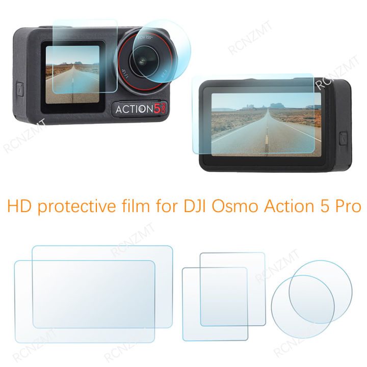 Kit Protection DJI Osmo Action 5 Pro - 6 Films Verre Trempé 9H + 2