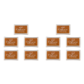10X Rubber Stamp Ink Pad Stamp Inkpad Ink Pad - Gold. 