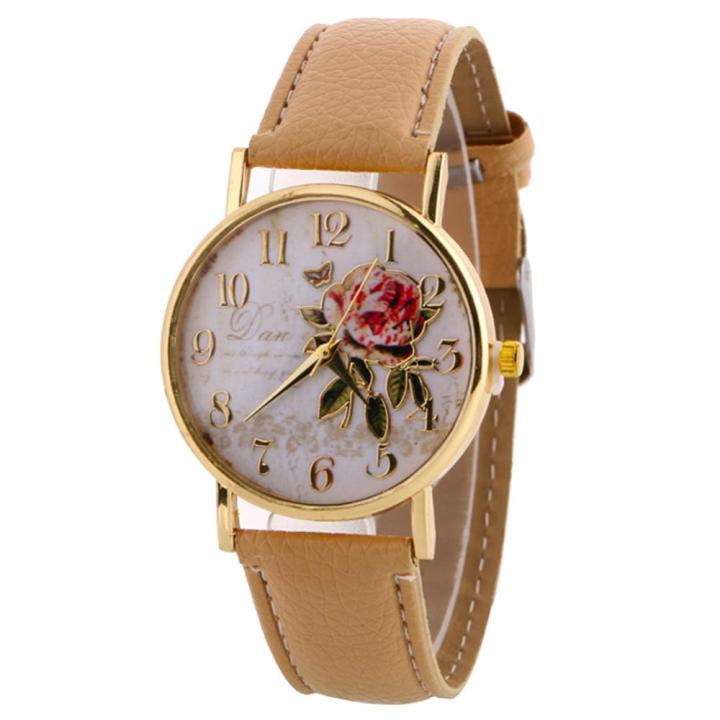 Women%20Watches%20Simple%20Vintage%20Small%20Dial%20Watch%20Number%20Rose%20Flower%20Round%20Dial%20Faux%20Leather%20Band%20Quartz%20Wristclock%20Relogio%20Feminino%20-%20Image%206