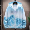 Sun Protection Clothing Men and Women Couple's Ice Silk Cool Wind Shield Coat Summer Ultra-Thin Quick-Drying Sunscreen Coat Air Conditioning Shirt.