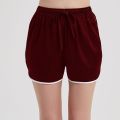 Effortless Elegance: Mulberry Silk Charmeuse Shorts for Chic Loungewear. 