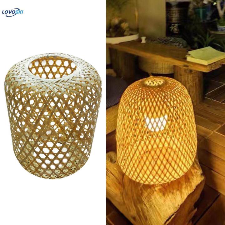 3x Handwoven Bamboo Lamp Shade Lampshade Hanging Pendant Light Reading Light