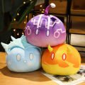 Happy Night 35-45cm Kawaii Genshin Impact Slime Game Plush Toy Stuffed Cartoon Geo Cryo Baby Sleeping Pillow Cute Gift Girl Kid Room Decor. 
