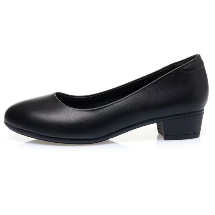 Comfortable%20professional%20shoes,%20work%20shoes,%20formal%20wear,%20etiquette,%20interview%20shoes,%20women's%20small%20leather%20shoes,%20single%20shoes,%20mid-heel%20black%20shoes%20-%20Image%205