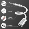 3.5mm Male to Type C Female Audio Cable Cord, Analog Audio Jack Headphone Audio Adapter for MP3 Player,Laptop,Tablets.