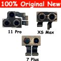 Original Rear Camera For Iphone 11 Pro MAX Back Camera Rear Main Lens Flex Cable For IPhone XS MAX XR X 7 Plus Front Camera. 