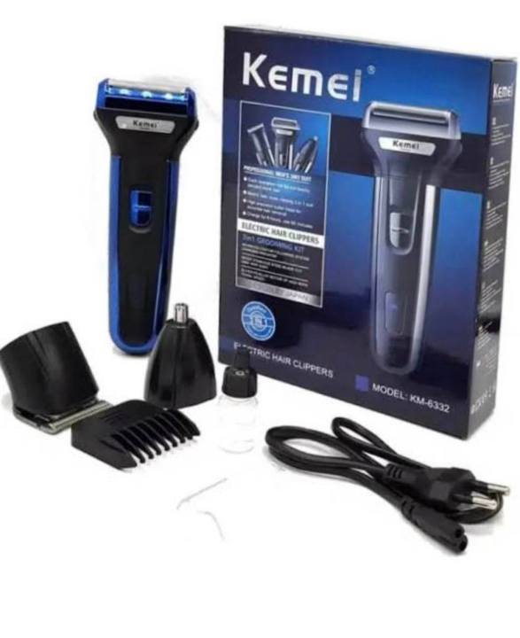 Kemei%20KM-6330%20(3%20In%201)%20Shaver%20Hair%20Beard%20And%20Nose%20Trimmer%20-%20Image%208