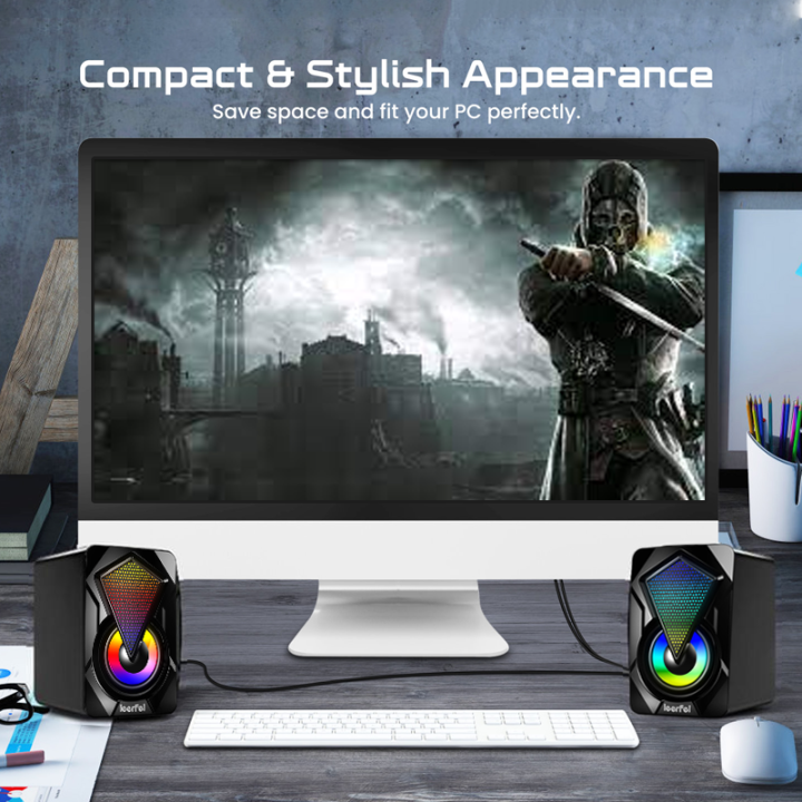 E-1046%20Rgb%20Gaming%20Speaker%20For%20Pc%20Laptop%20-%20Elevate%20Gaming%20Experience%20With%20Immersive%20Sound%20Of%20E-1046%20Rgb%20Gaming%20Speaker%20-%20Image%202