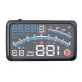 Car Flat Monitor OBDII EUOBD 5.5Inch Windshield Projector HUD Display Water Temperature Change Reminder. RPM KM/H Easy to Use. 