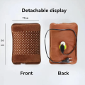 Charging Electric Hot Water Bag EU 220v 500w Rechargeable Winter Hand Warmer Dot Pattern Double Insert Hand Warmer Hot Water Bag.. 