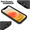 3 IN 1 Heavy Duty PC+TPU Rugged Phone Case For iPhone 15 14 12 11 Pro Max 13 Mini X XS Max XR 7 8Plus Shockproof Case Covers.