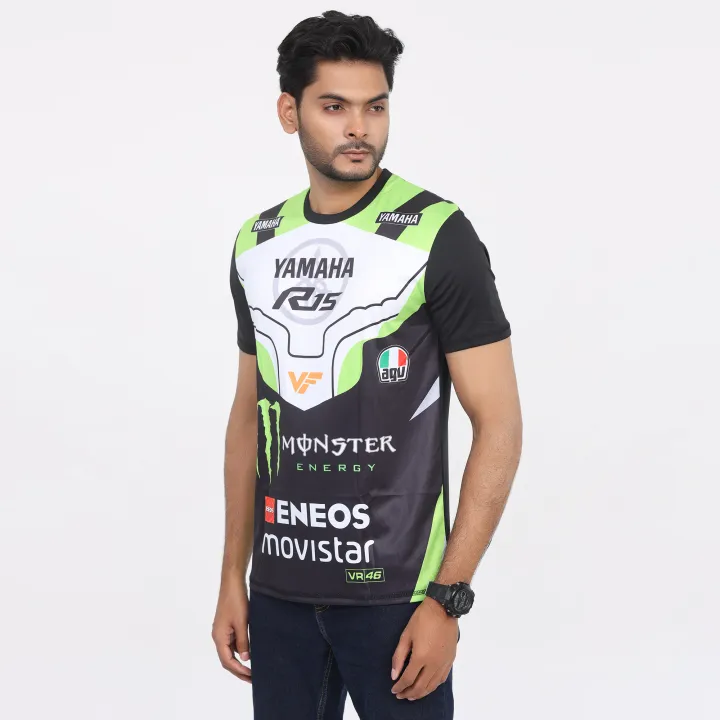 Yamaha%20MotoGP%20Monster%20Energy%20Jersey%202024/25%20%E2%80%93%20VR46%20Edition%20%E2%80%93%20Short%20Sleeve%20Racing%20T%E2%80%91Shirt%20%E2%80%93%20Black/Green%20Track%20Fan%20Wear%20-%20Image%204