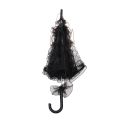 Western Style Girl Child Clear Umbrella Kids Umbrellas for Rain Lace Cotton Parasol.