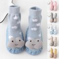 Children Toddler Shoes Autumn And Winter Boys And Girls Floor Socks Shoes Flat Bottom Non Slip Warm Solid Color Star Cloud Shape.