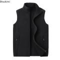 【Online】 New 2024 Men's Thick Warm Fleece Vest Jacket Spring Autumn Oversized Outdoor Sports Fishing Fleece Coat Vest Jacket Male Coats. 