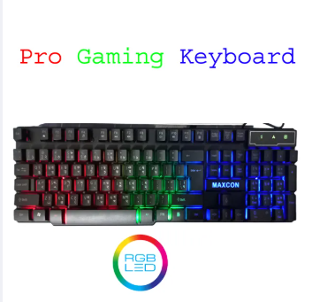 RGB PRO GAMING KEYBOARD With Bangla Keypet Maxcone
