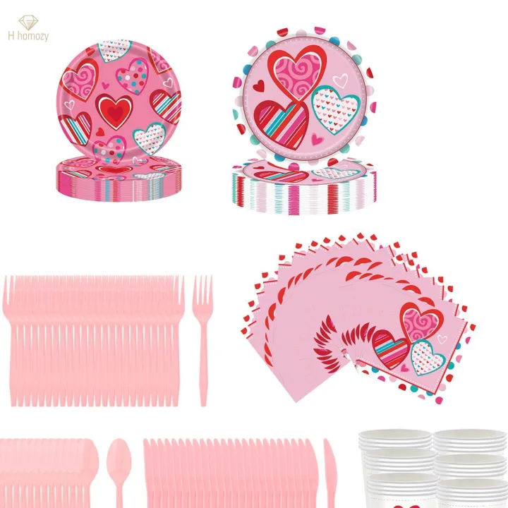 Valentine's%20Day%20Decoration%20Valentines%20Day%20Tableware%20Set%20for%20Holiday%20Wedding%20-%20Image%208
