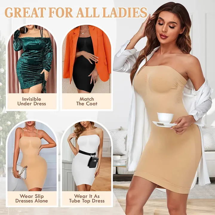Strapless%20Shapewear%20Slip%20for%20Women%20Under%20Dress%20Full%20Slips%20Dress%20Tummy%20Control%20Camisole%20Body%20Shaper%20Seamless%20Corset%20Underwear%20-%20Image%204