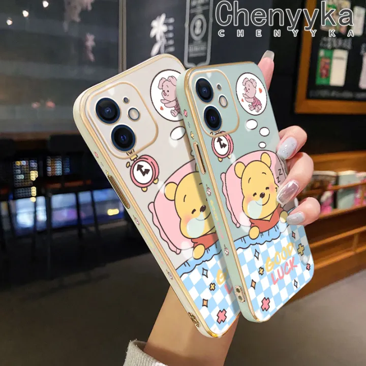 Chenyyka%20For%20iPhone%206%206s%206%20Plus%206s%20Plus%20Case%20Cartoon%20Winnie%20the%20Pooh%20New%20Design%20Plating%20Phone%20Case%20Square%20Edge%20Pattern%20Shockproof%20Soft%20Shell%20Full%20Cover%20Camera%20Lens%20Protection%20Case%20-%20Image%206