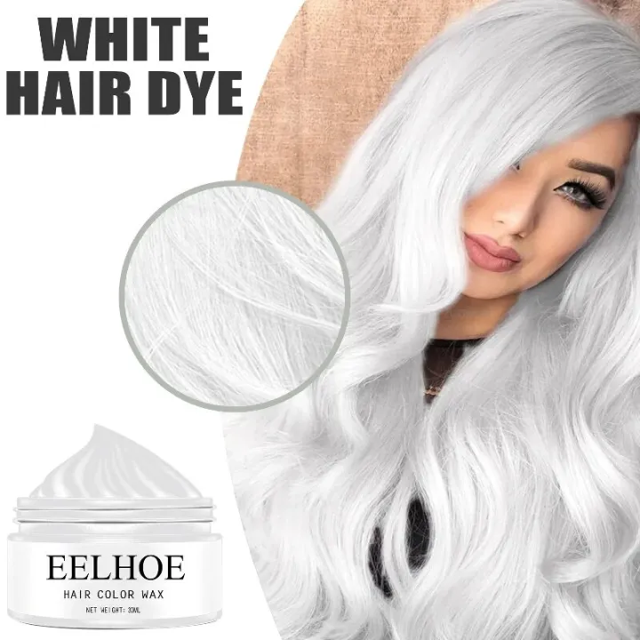 Halloween Fashion 5 Minutues DIY Magic Hair Dye White Hair Into Black Hair Shampoo Easy To Use Hair Color Wax Hair Dye Hair Care