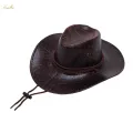 Cowboy Hat Cowgirl Hat Sun Hat with Adjustable Chin Strap Fashion Hats. 