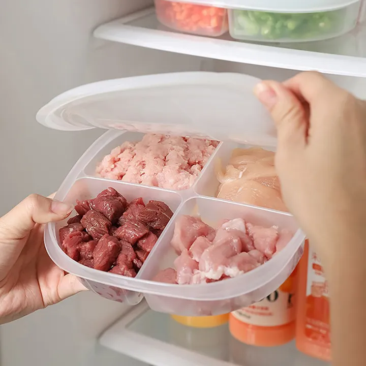 4%20Grids%20Food%20Fruit%20Storage%20Box%20Kitchen%20Container%20Refrigerator%20Freezer%20Organizer%20NOVO%20-%20Image%202