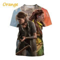TV Series The Last of Us Game T Shirts for Men 3D Print T-shirt Womens Clothing Harajuku Fashion Streetwear Kids Tee Shirts Tops.