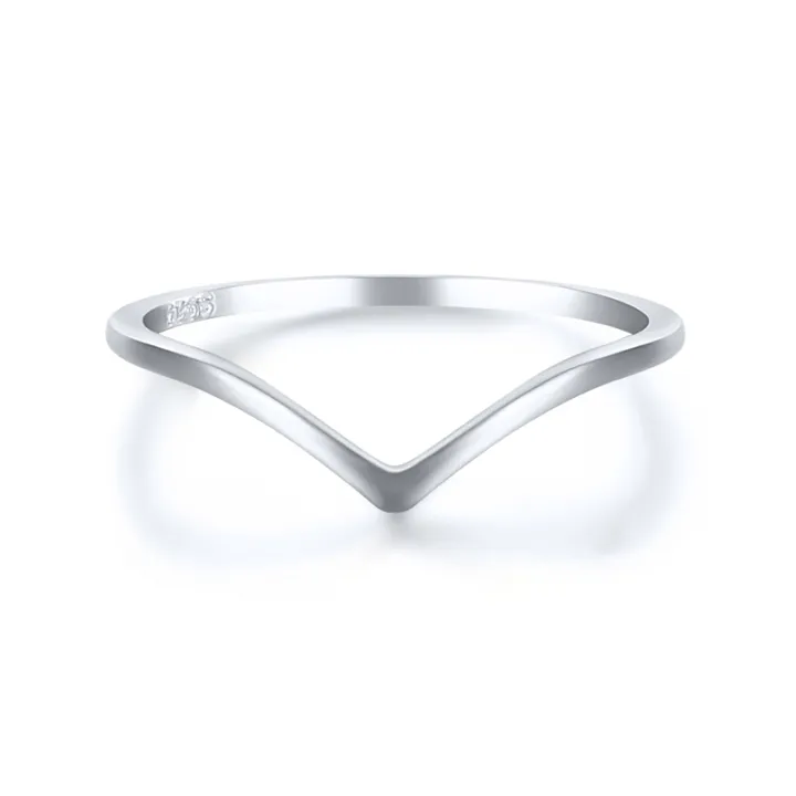 Simple%20925%20Sterling%20Silver%20Rings%20for%20Women%20Men%20Anti-allergy%20Gold/Silver%20Color%20Smooth%20Wedding%20Rings%20V%20Shape%20Smooth%20Slim%20Rings%20-%20Image%204