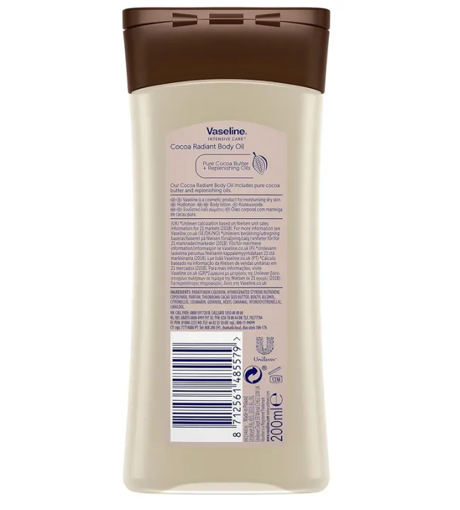 Vaseline%20Intensive%20Care%20Cocoa%20Radiant%20Body%20Gel%20Oil%20200ml%20-%20Image%202