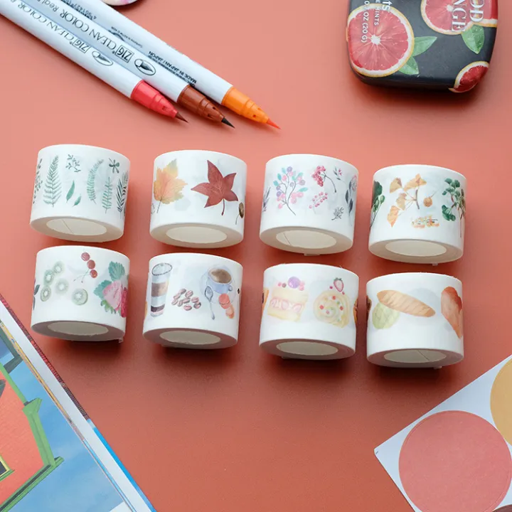%E3%80%90A%20village%20Store%E3%80%91Autumn%20Leaves%20Coffee%20Bread%20Plants%20Journal%20Washi%20Tape%20Adhesive%20Tape%20DIY%20Sticker%20Label%20Masking%20Tape%20-%20Image%203