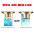 Floor Drain Anti-Odor Shower Drain Anti-clogging Hair Stopper Catcher Sink Strainer Drain Protectors Bathroom Toilet Tub Tile Insert Floor Drainer with Removable Strainer Cover.