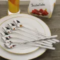 Long Handle Spoon 6 Pieces - Convenient Set Of Long-Handled Spoons For Various Uses. 