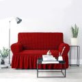 Sofa Cover original turkey 2 Seater Stitched Spandex Fabric - maroon colour.