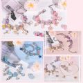 Children Puzzle Creative DIY Beads Set Bracelet Making Kit Jewelry Kids Toys for Girls Arts Beauty Fashion Crafts Princess Doll. 