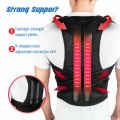 Orthopedic Posture Corrector - Fully Adjustable Magnetic Back Brace Belt For Upper And Lower Back Relief. 