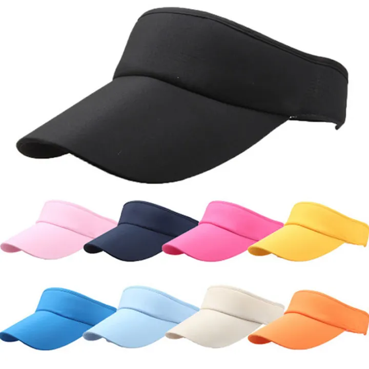 Adjustable%20Unisex%20Men%20Women%20Plain%20Sun%20Visor%20Sport%20Golf%20Cap%20Hat%20-%20Image%202