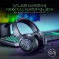Razer Kraken X Gaming Headphone 7.1 Surround Sound Headset With Bendable Cardioid Microphone 40mm Driver Unit Headphones.