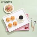 Dessert Tray Large Capacity Non-slip Food Serving Tray Bpa-free Reusable Plastic Tray for Fruits Cookies Desserts Southeast Asian Buyers' Choice.