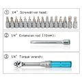 1/4inch Ratchet Head Torque Wrench High Precise Torque Preset Wrenches 1-6Nm - 01. 
