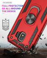 Lereach For Samsung Galaxy J2 Core / J260 Mobile Phone Case TUP+PC Hard Ring Car Ring Bracket Shockproof Back Cover. 