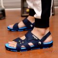 Slippers Men's Sandals Male Bathroom inside and outside Non-Slip Sandals Korean Style Flip Flops Beach Shoes Hole Shoes.