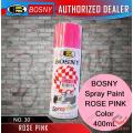BO-SNY Spray Paint ROSE PINK Color 400mL Multipurpose Spray Paint Can Rose Pink Color Uses Metal Wood Plastics Motor Cycles Furniture.