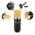 FIFINE F-700 Professional Condenser Sound Recording Microphone with Shock Mount for Studio Radio Broadcasting & Live Boardcast, 3.5mm Earphone Port, Cable Length: 2.5m.