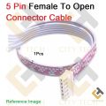 5 Pin Female To Open Connector Cable. 