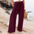 Ladies High Waist Sweatpants Women's Straight Pant.