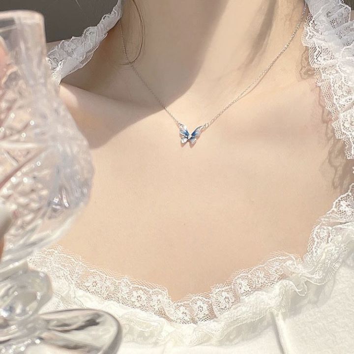 Xiaohongshu%20with%20the%20same%20style%20Zhuang%20Zhou%20Mengdie%20gradient%20butterfly%20necklace%20women's%20ins%20niche%20temperament%20blue%20butterfly%20clavicle%20chain%20accessories%20-%20Image%203