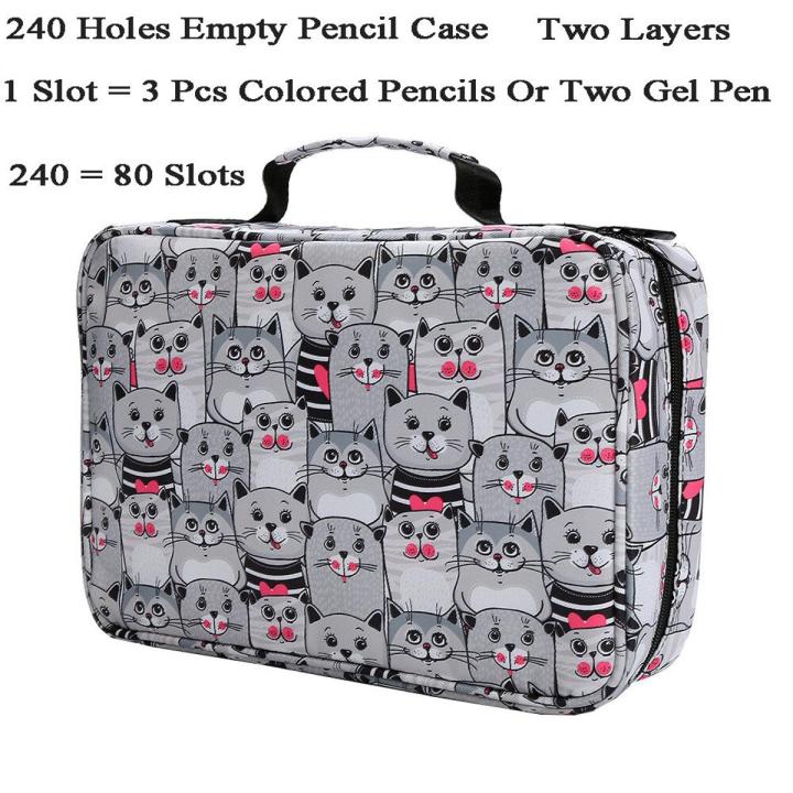 240/270/360/480 Slots Pencil Case School Pencilcase for Girls Stationery Pen Bag Kawaii Penal Box Large Fluffy Pouch Big Holder