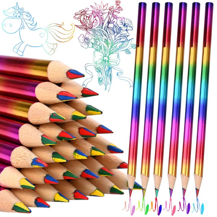 Multicolor Pencil 4 Colour in 1 Pencil 2 Piece